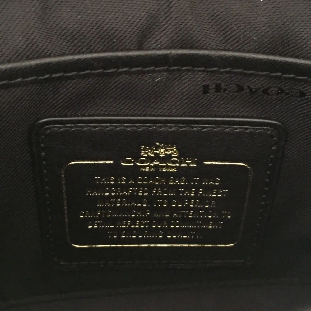 Coach crossbody metallic